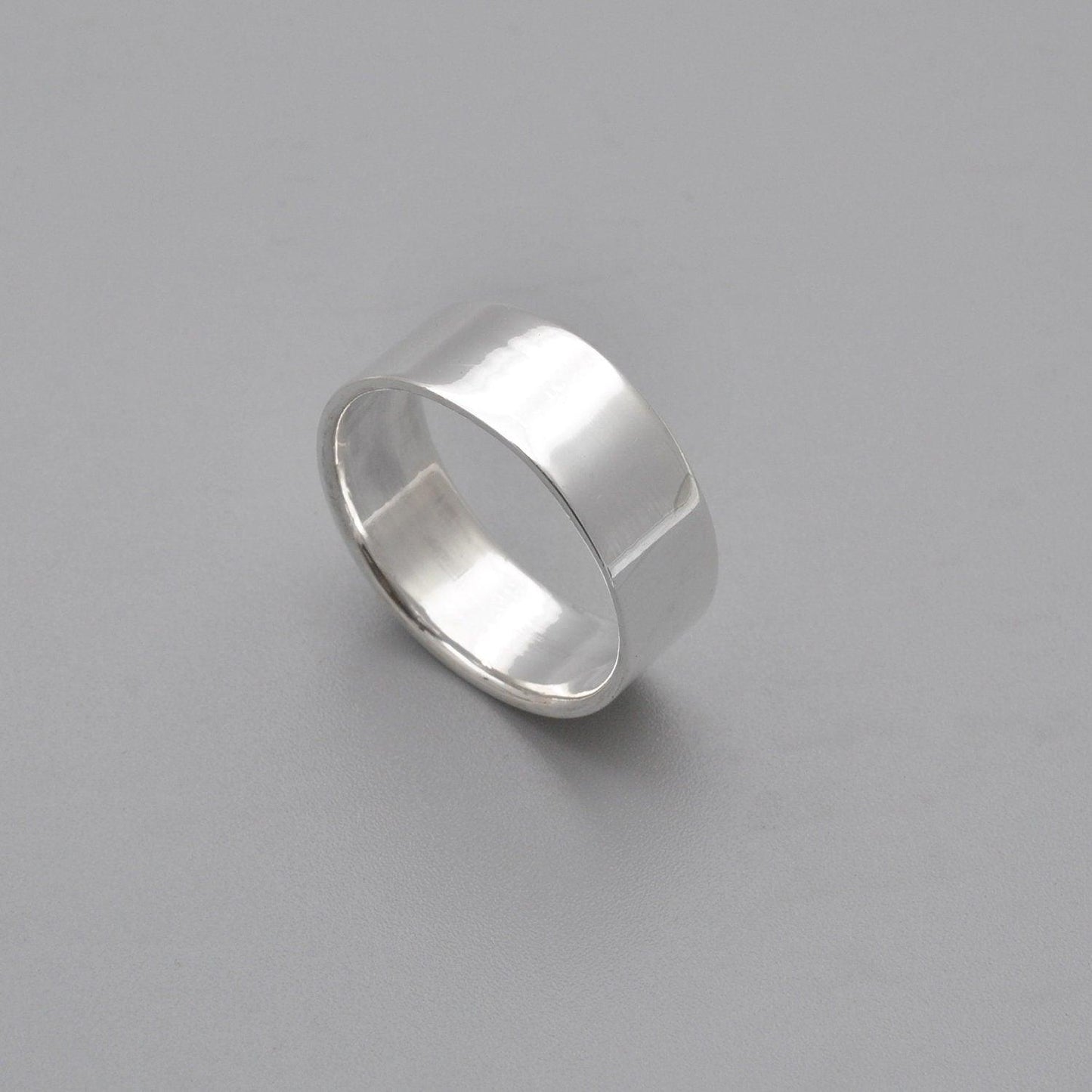 Plain Sterling Silver Band Ring Size 9 Kanish