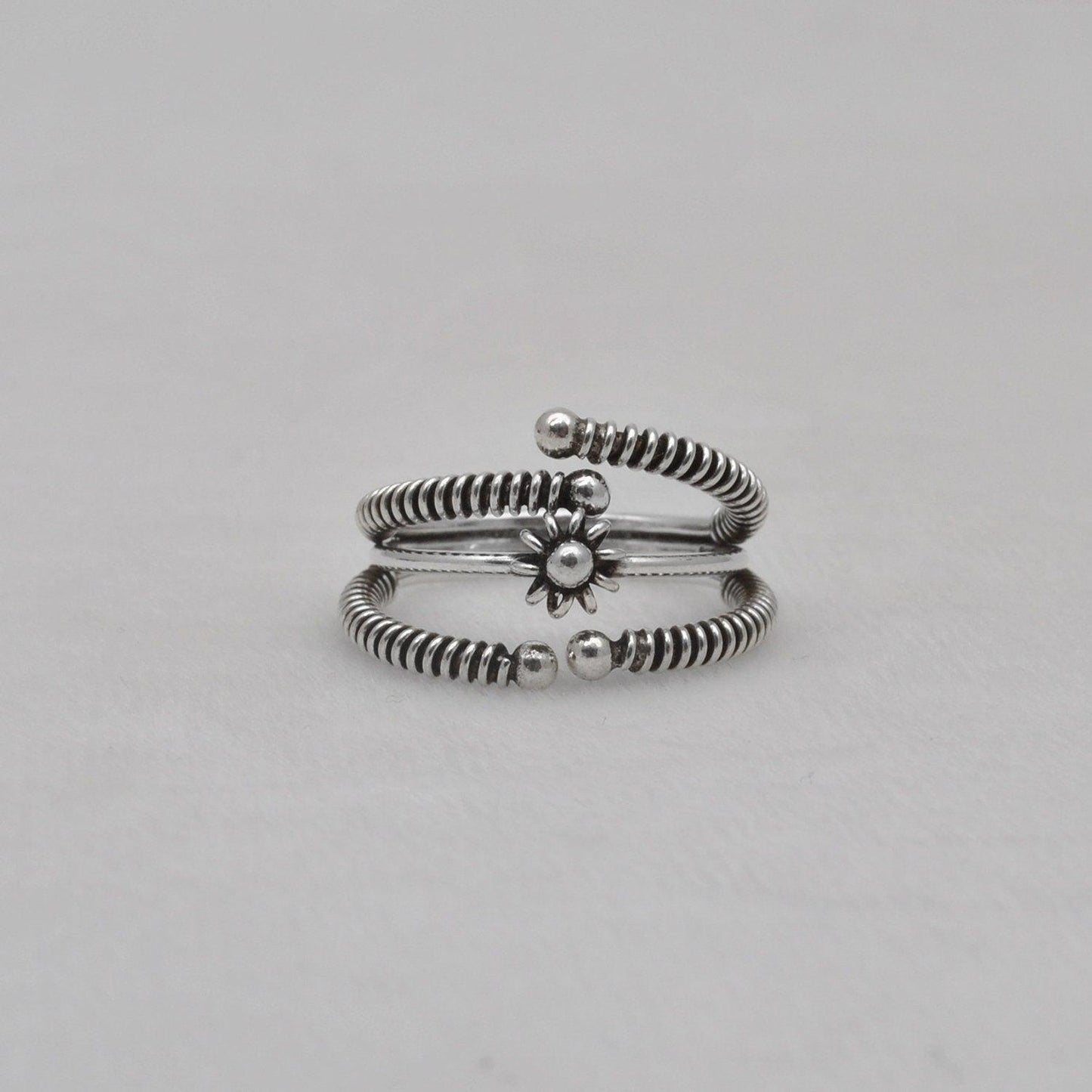 Boho Hippie Silver Ring Size 9 Christmas Gift - Kanish