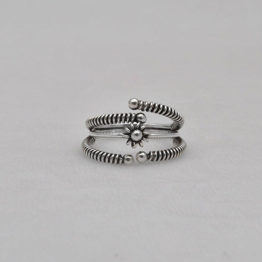 Boho Hippie Silver Ring Size 9 Christmas Gift - Kanish