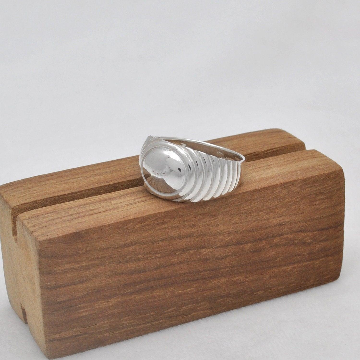 Sterling Silver Signet Men's Ring Size 10.5 Kanish