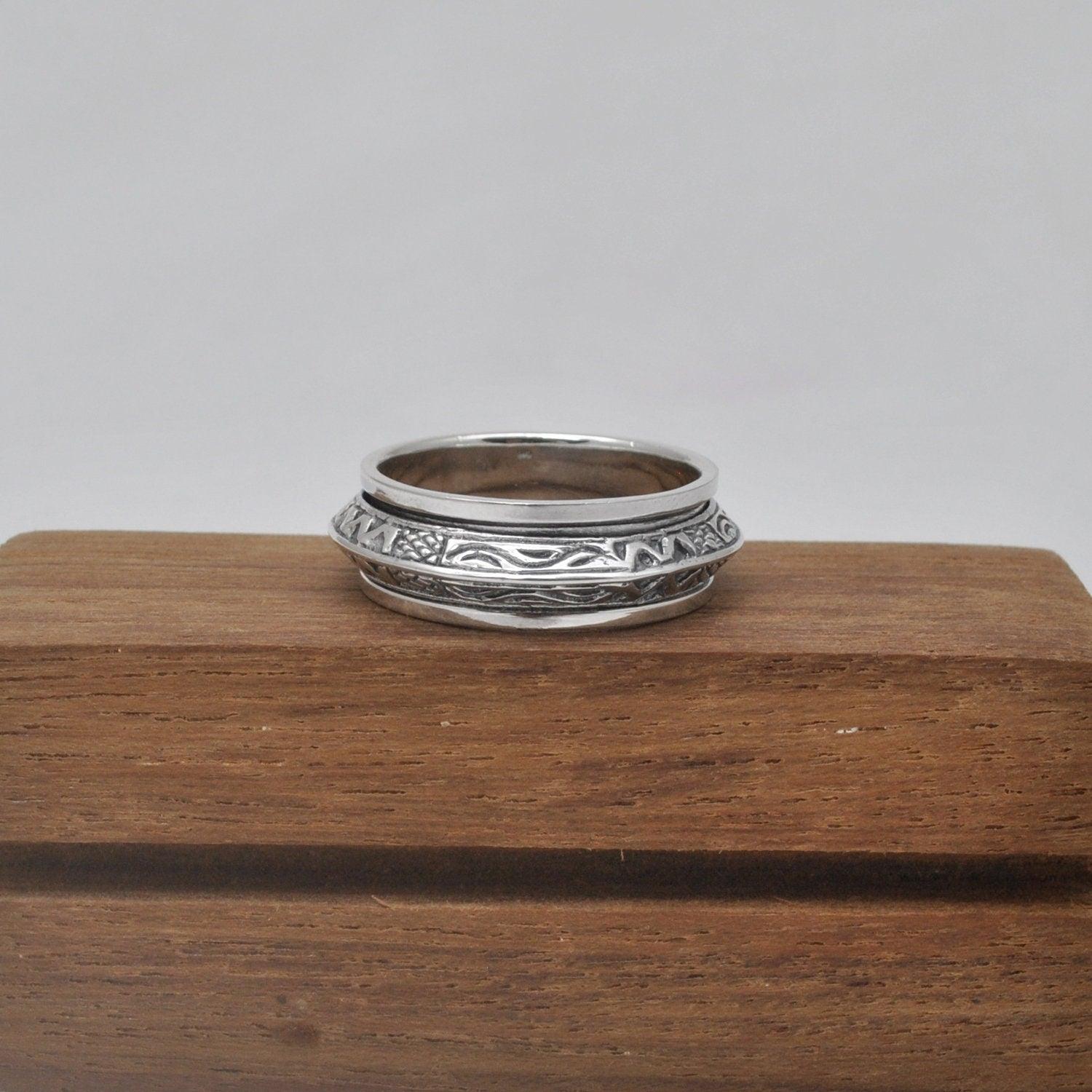 Vintage Navajo Sterling Silver Band Ring Size 11 Kanish
