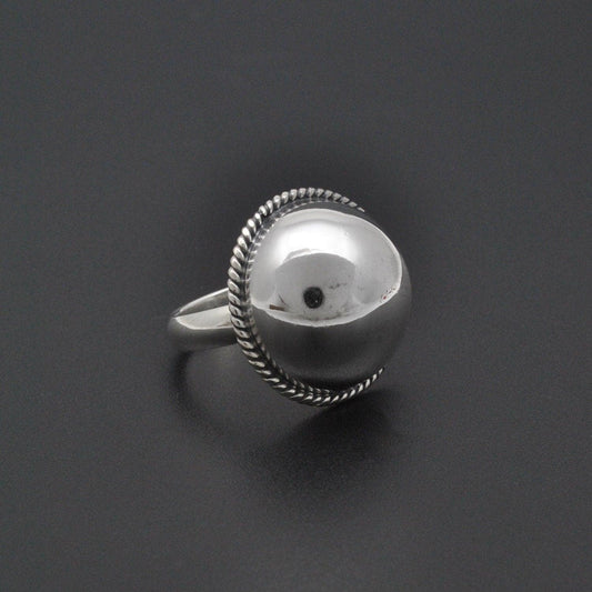 925 Silver Chunky Dome Ring Size 6 - Kanish