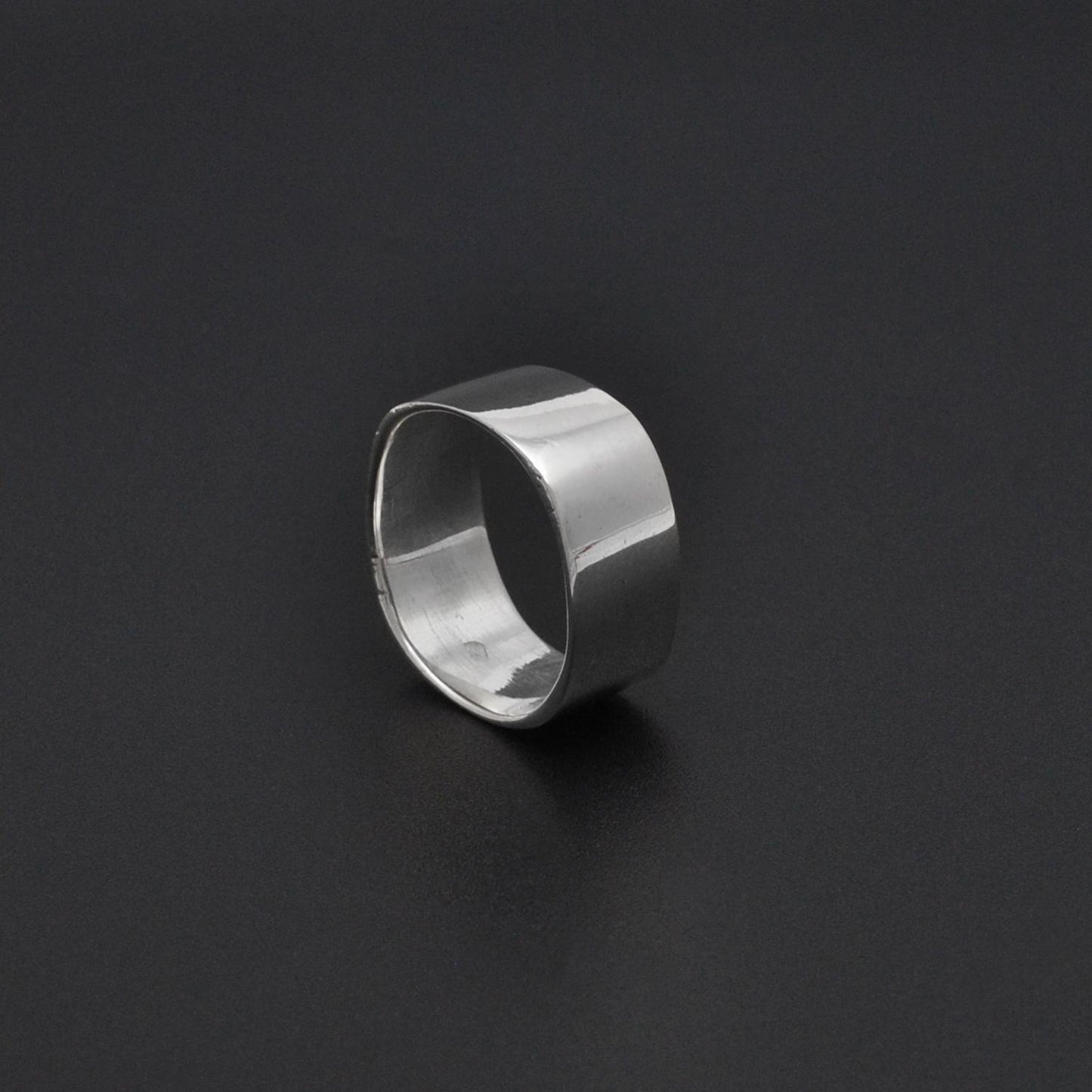 Square Solid Sterling Silver Band Ring Size 7 Kanish